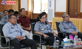 Kanwil Bali Ikuti Pembukaan Peringatan Hari Penganyoman ke 79 dan Doa Bersama Kemenkumham