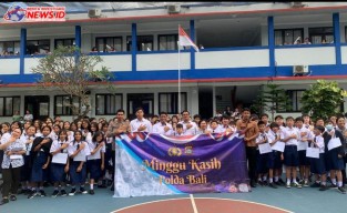 Serap Aspirasi Gen Z Siswa Kalam Kudus, Polda Bali Gelar Minggu Kasih 