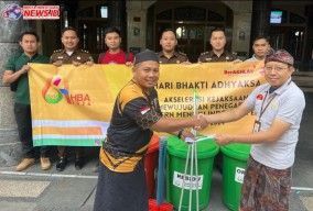 Rangkaian Peringatan HBA ke 64, Kejari Gianyar Laksanakan Bakti Sosial
