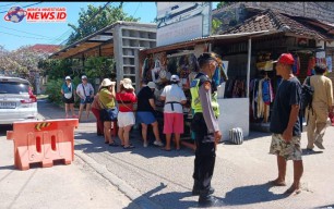 Jaga Kamtibmas Kondusif, Polsek Densel Laksanakan KYRD di Kawasan Wisata Sanur