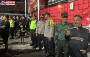 BRA, Polsek Abiansemal Lakukan Pengamanan Laga Final Kejuaraan Voli