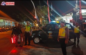 Personil Polsek Abiansemal Atensi Pengamanan Turnamen Bola Voli