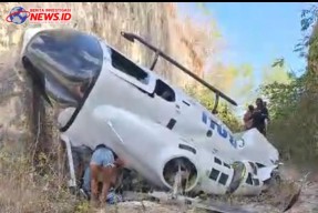 Terlilit Tali Layangan Mengakibatkan Heli Jatuh di Suluban
