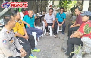 Minggu Kasih Polsek Dentim di Kantor Perbekel Desa Sumerta Kelod 