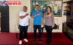 Sambangi Kantor Perumda Pasar Sewakadarma, Kapolsek Denbar Berikan Imbauan Kamtibmas