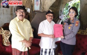 Kunker Kapolsek Denbar Ke Tokoh Masyarakat di Puri Agung Pemecutan