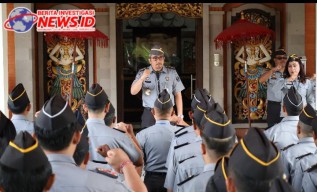 Kemenkumham Bali Gelar Apel Pagi, Tekankan Pelayanan Prima kepada Masyarakat