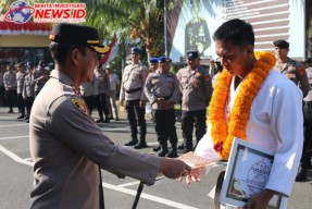 Sumbang Medali Emas, Kapolres Badung Beri Penghargaan kepada Bripda Yudha