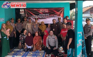 Kapolsek Denut Sambangi Ibu-Ibu PKK Kampung Jawa 