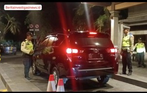 Rutinitas Blue Light Patrol Polsek Kuta Selatan Jaga Keamanan Malam Hari