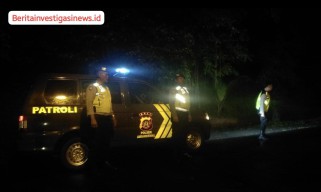 Pawas Pimpin Blue Light Patrol Polsek Abiansemal, Antisipasi Kejahatan Jalanan