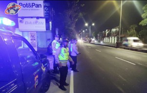 Polsek Kutsel Gelar Patroli Skala Besar Antisipasi GK Malam Minggu