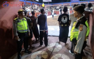 Perempat Final Turnamen Bola Voli Semi Open Merpati Putra Cup I, Polsek Abiansemal Berikan Pengamanan