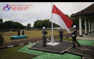 Korem 163/WSA Gelar Upacara Bendera, Tanamkan Sikap Disiplin Prajurit