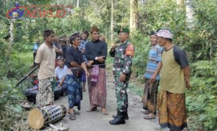 Jalin Kedekatan dengan Masyarakat, Babinsa Koramil Penebel Laksanakan Kegiatan Komsos