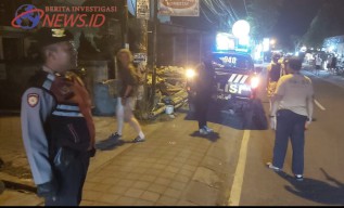 Blue Light Patrol Polsek Kuta Utara Berikan Rasa Aman kepeda Wisatawan