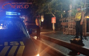 Rutinitas Blue Light Patrol Polsek Abiansemal Sambangi Sejumlah Tempat Suci