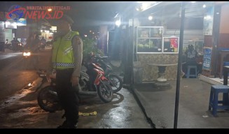 Polsek Abiansemal Intensifkan Blue Light Patrol di Kecamatan Abiansemal 