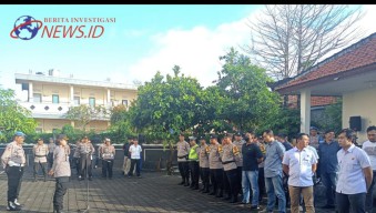 Beri Arahan kepada Anggota, Kapolsek Denbar Pimpin Langsung Apel Pagi Jam Pimpinan
