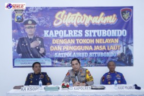 Tatap Muka Dengan Tokoh Nelayan, Kapolres Situbondo Beri Bantuan Life Jacket Untuk Keselamatan di Laut