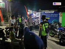 Antisipasi BaLi, Polres Ngawi dan Polsek Jajaran Patroli Blue Light