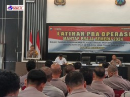Siap Kawal Pilkada 2024 Polresta Banyuwangi Gelar Latpraops Mantap Praja Semeru