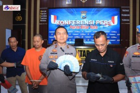 Polres Blitar Kota Berhasil Ungkap Peredaran Uang Palsu Jaringan Medsos, Tersangka Diamankan
