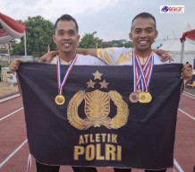 Dua Atlet Polres Jember Menangkan Kejurnas Salatiga Masters Athletic Championship 2024