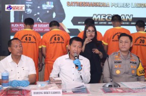 Berhasil Amankan 8 Tersangka Pengedar Sabu, Polres Lamongan Selamatkan Ratusan Orang Dari Ancaman Narkoba