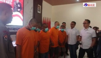 Polres Mojokerto Kota Ringkus Lima Pelaku Judi Online Dari Tiga TKP