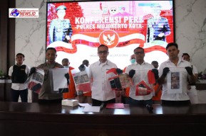 Polres Mojokerto Kota Ungkap Judol, Amankan 5 Penjual Chip