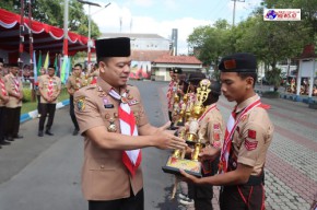 Kapolres Tulungagung Hadiri Apel Besar Peringatan Hari Pramuka ke 63