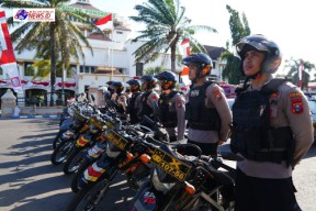 Simulasi Sispamkota Polres Ponorogo Peragakan Kerusuhan hingga Penculikan Saat Pilkada 2024