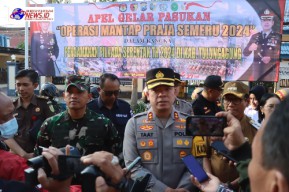 Polres Tulungagung Lakukan Apel Gelar Pasukan Operasi Mantap Praja Semeru 2024