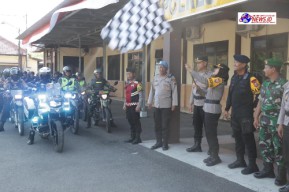 Jelang Pilkada 2024, Polres Sampang Gelar Patroli Skala Besar