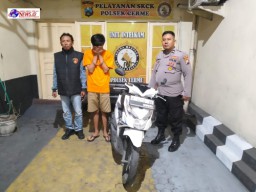 Kurang Dari 24 jam Polisi Berhasil Ungkap Curanmor di Gresik, Satu Tersangka Diamankan