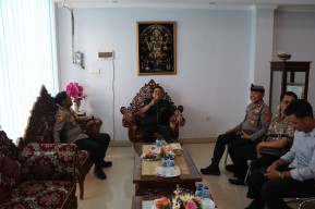 Safari Kamtibmas, Kapolres AKBP Teguh Ajak Ketua DPC Partai Demokrat Jaga Kamtibmas