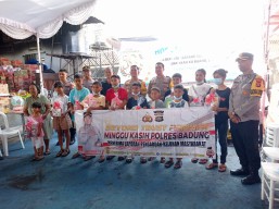 Kapolres Badung AKBP Teguh Gelar Minggu Kasih, Beri Semangat Anak-Anak Panti Asuhan