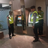 ATM Bank BNI Disambangi Patroli Biru Samapta Polsek Abiansemal
