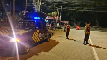 Polsek Mengwi Laksanakan Blue Light Patrol Atensi Seputaran Terminal Mengwi