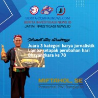Reporter RRI Sabet Juara 3 Karya Jurnalistik Polri