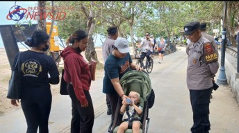 Beri Imbauan Kamtibmas, Polsek Densel Laksanakan KRYD di Kawasan Wisata