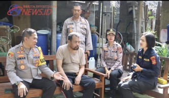 Minggu Kasih, Kapolres Gianyar Kunjungi Personil yang Sakit