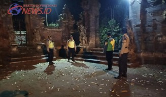 Antisipasi Kriminalitas di Tempat Ibadah, Polsek Abiansemal Tingkatkan Blue Light Patrol 