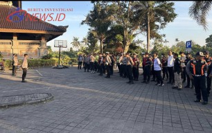 Ratusan Personil Dikerahkan, Polres Badung Amankan Pelantikan Anggota DPRD