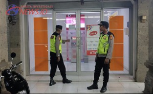 Patroli Biru Polsek Abiansemal Sambangi ATM BNI, Antisipasi Kejahatan Skimming