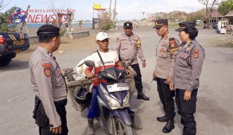 Polsek Dentim Gelar KRYD di Pantai Biaung: Upaya Antisipasi Gangguan Kamtibmas