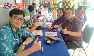Semarak Hari Pengayoman ke 79, Lapas Kerobokan Ikuti Donor Darah 