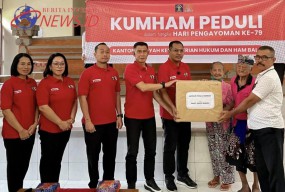 Kumham Peduli, Lapas Kerobokan Ikut Serta Berbagi Kasih di PSTW dan Panti Asuhan