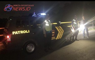 Polsek Abiansemal Tingkatkan Patroli Strong Point, Persempit Ruang Gerak Kejahatan Malam Hari